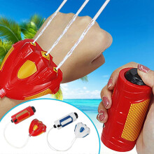 (Red, One size) Handheld Sprinklers Summer Children's Wrist Sprinklers Beach Sprinklers Play Set Outdoor Seaside Beach Pool Accessories 2021