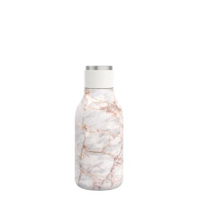 asobu Urban Isolier- und doppelwandige Edelstahlflasche, 473 ml, Marmor