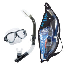 TUSA Sport Voksen Splendive Mask og Snorkel Combo Smoke (W/Reusable Bag) UC-7519P-SK