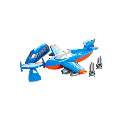 Μαγνητικό Σετ Παιχνιδιού Build-a-Plane, 12 Τεμάχια, Χρώματα Ενδέχεται να Διαφέρουν 1