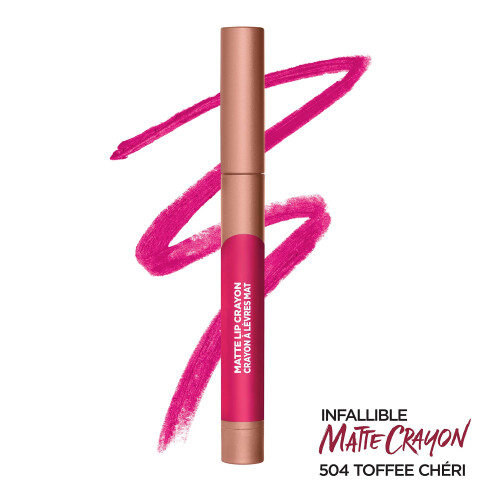 L’Oréal Paris LOréal Paris Infallible Matte Lip Crayon, Toffee Cheri (Η συσκευασία μπορεί να διαφέρει) 1