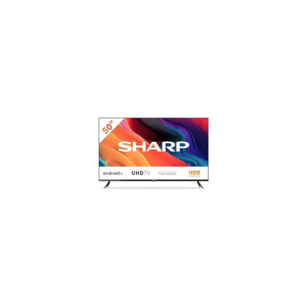 SHARP 4T-C50FL6KL2AB 50 Inch Smart TV 4K LED TV Unit with Google Assistant Hub