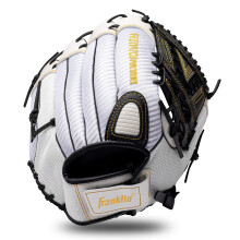 Gant de Softball Franklin Sports Fastpitch Pro - Adulte et Jeune - Main Droite - Blanc/Doré - 12"