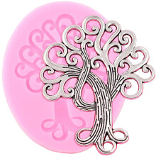 Moule en Silicone Arbre de Vie pour DIY Savon, Pâtisserie, Chocolat, Fondant, Décoration de Gâteau