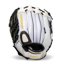 Gant de Softball Fastpitch Franklin Sports - Pro Fastpitch - Adultes et Jeunes - Main Gauche - Blanc/Or - 13"