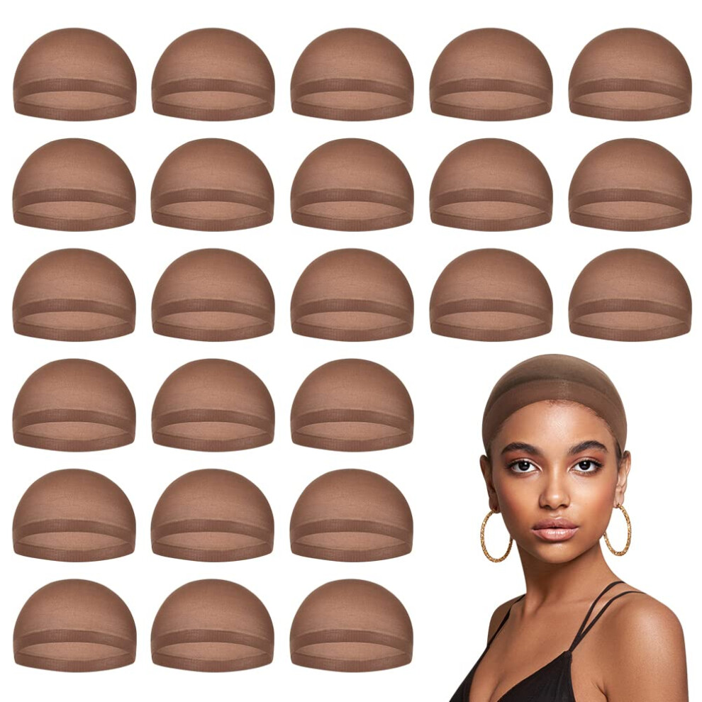 Bonnets de perruque marron fonc    MYKURS pour femmes Bonnet de perruque pour devant en dentelle