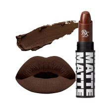 Ruby Kisses Lipstick Matte Finish Longueur hautement pigmente Smooth Appliquer la couverture complte du maquillage des couleurs des lvres (Espresso)