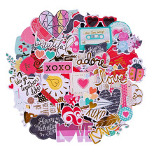 Facraft Scrapbooking Supplies Ephemera Die Cuts matrick (95 DCS LOVE)