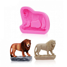 1 stk 3D Animal Beast Lion Silikoneform til DIY Cupcake Kage Topper Dekoration S?beform Fondantform Chokolade Slik Isterning Gummipasta Krystalbu