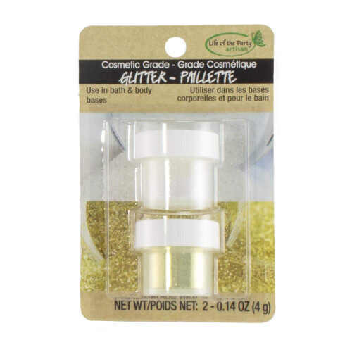 Partiets kosmetiske glitter 2 Pack Gold/Irisentcent