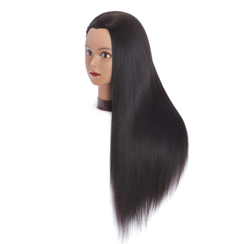 Headfix 26"-28" Μαλλιά Κούκλα Προπόνησης για Κομμωτές με Στήριγμα (6F1) 1