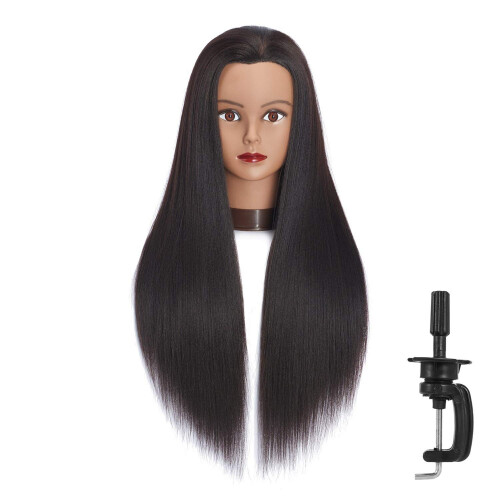 Headfix 26"-28" Μαλλιά Κούκλα Προπόνησης για Κομμωτές με Στήριγμα (6F1)