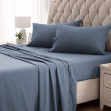 SLEEP ZONE Nanotex Super Soft Cooling Twin Lakan Set fr barn 3 delar - Lttsktta monterade Platta Lakan & rngott Set - Skrynkelfri blekningsbe