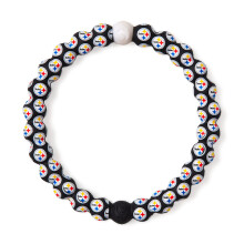 LOKAI SILICONE BEADED MARKLAND FR MEN & Women NFL Football Collection - Pittsburgh Steelers LOGO LARGE - Silikonsmycken Fashion Armband Slides -