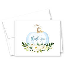 InvitationHouse Blue Pumpkin Bedankkaartjes en Enveloppen - 50 stuks