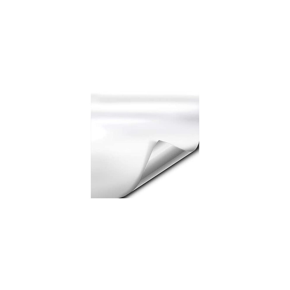 Vvivid Satin Finish Premium Adhesive Vinyl Wrap Film (15Ft X 5Ft (Whit 628856025710