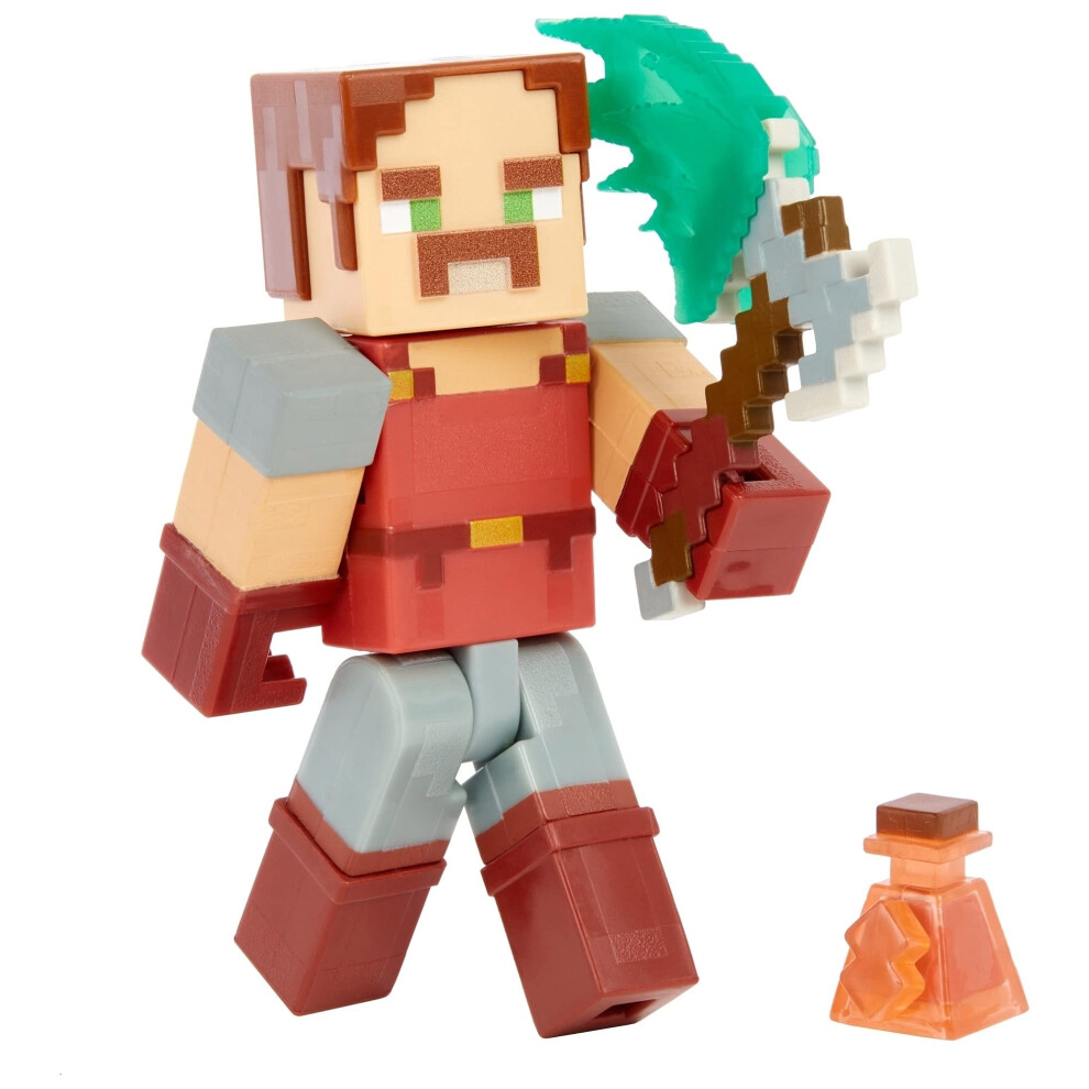 Mattel Minecraft Dungeons 3.25-In Collectible Battle Figure And Access