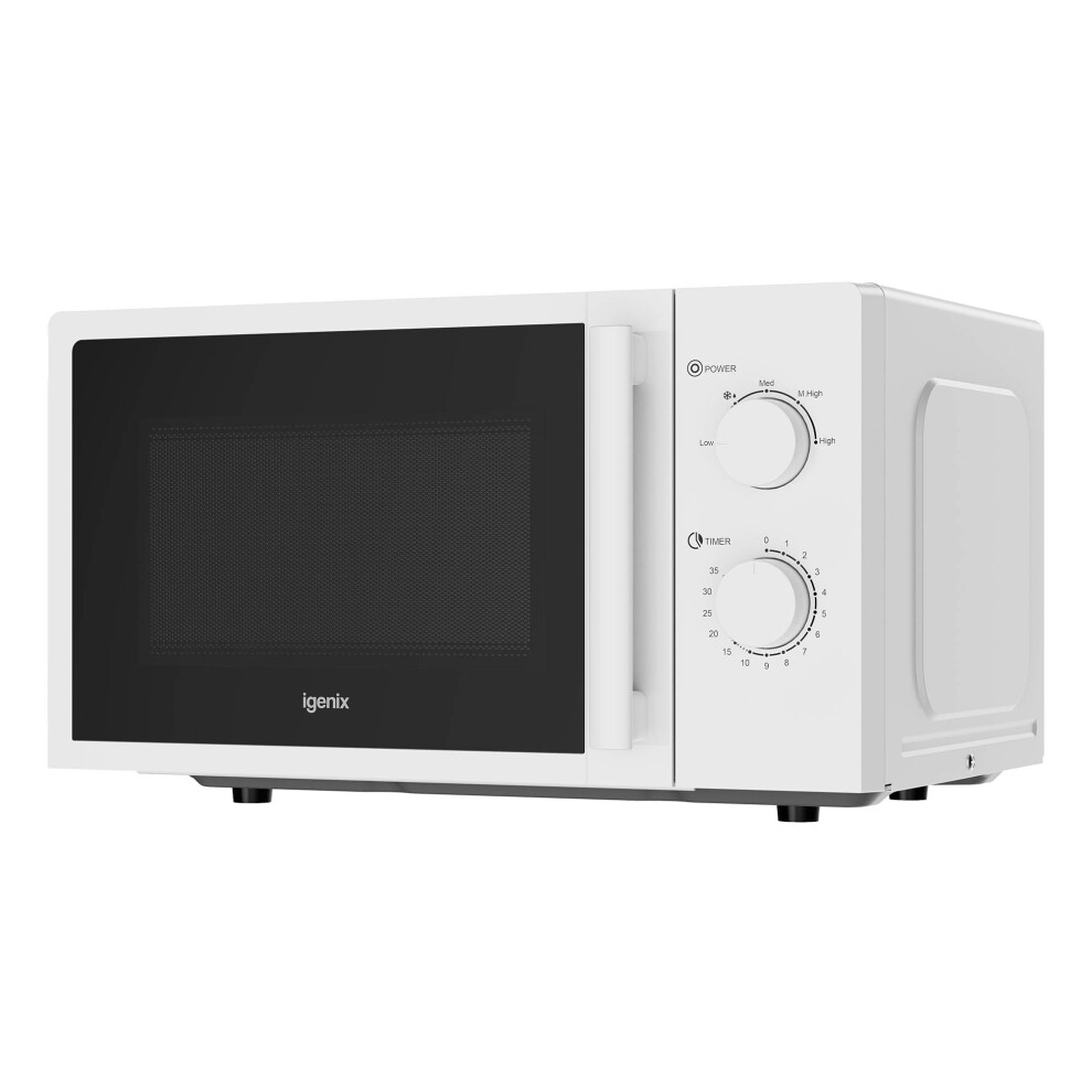 Igenix Igms0820mssw Manual Microwave, 20 Litre,35 Minute Timer, 800W, White