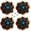 CHALLENGER Σετ 4 Conchos Western Saddle Tack 1-1/4" Χαλκός Εγχαρακτωμένος Co566 1