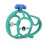 Nuby Nuby Chewy Chums All Silicone Soothing Teether, Whale - 3M+ 1