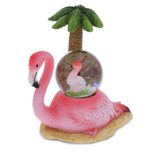 CoTa Global Flamingo Snow Globe - Trpytiv figurka vodn koule s trpytivmi trpytkami Sberatelsk nov ozdoba pro domc dekoraci k narozeninm, Vno