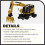 Diecast Masters 1:87 Caterpillar M323F Eisenbahn-Mobilbagger mit 3