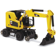 Diecast Masters 1:87 Caterpillar M323F Railroad Wheeled Excavator Med Work Tools Ho Scale Series | 1:87 Skala Model Diecast Collectible Trucks &