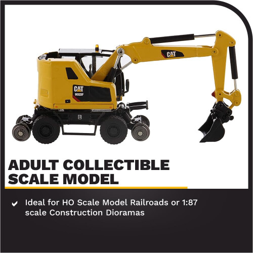 Diecast Masters 1:87 Caterpillar M323F Eisenbahn-Mobilbagger mit 1