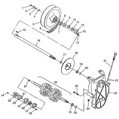 Polaris Snowmobile Drive Belt  Part 3211042 1