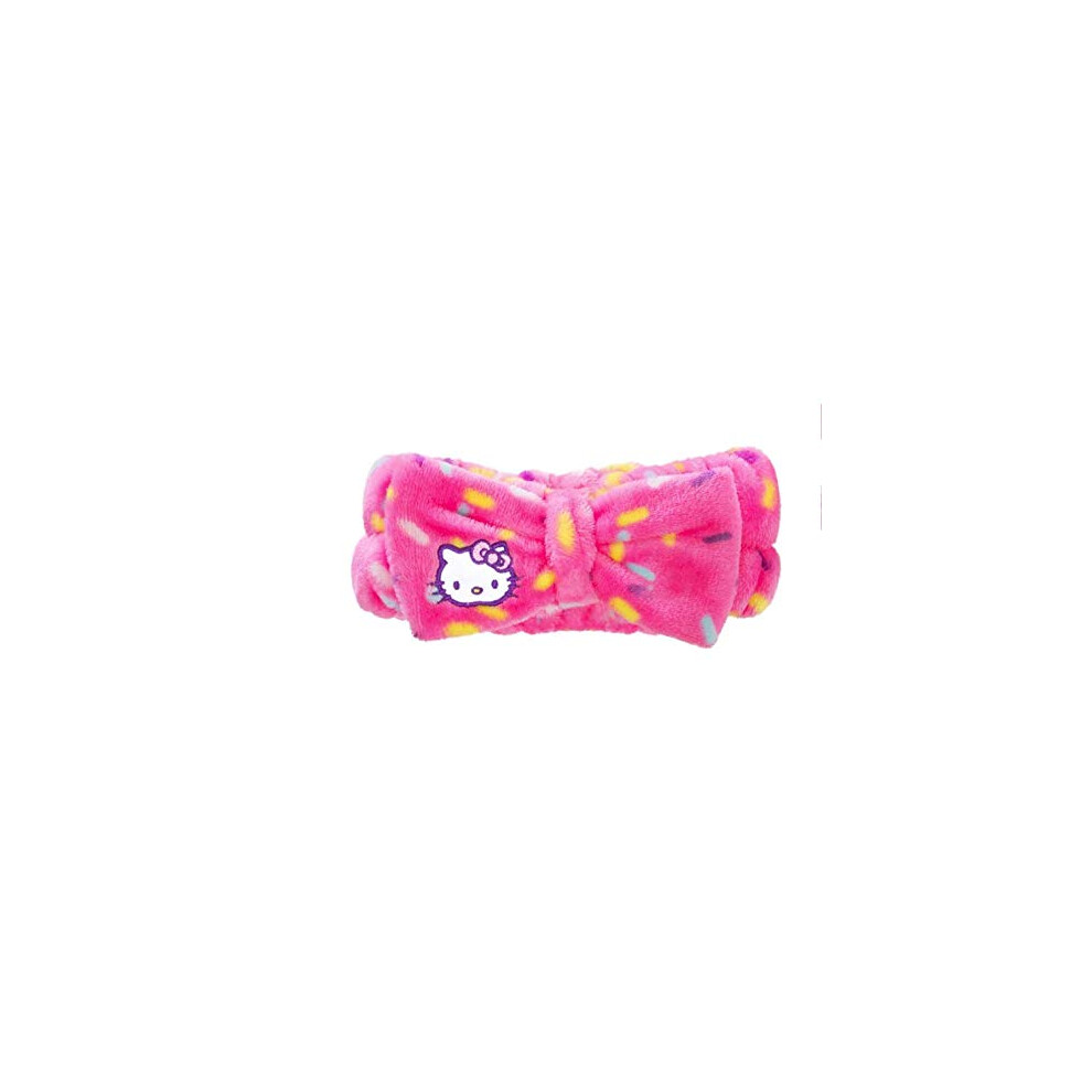 Bandeau de spa en peluche Celebrate de la boutique CRME X HELLO KITTY - Sans cruaut