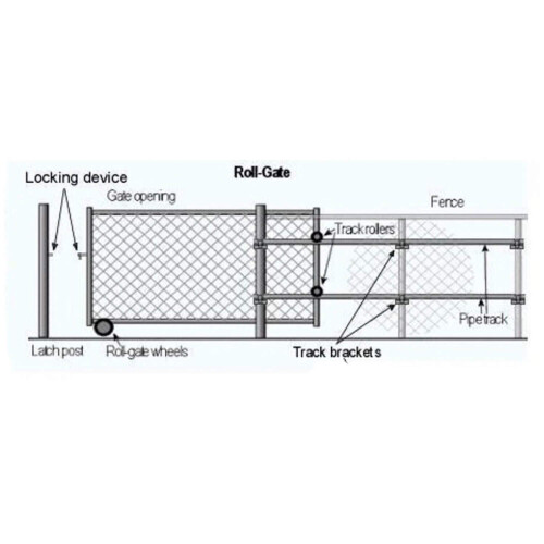 Jake Sales Rolling/Sliding GATE Track Bracket: for 1-5/8"""" Track Pipe 2