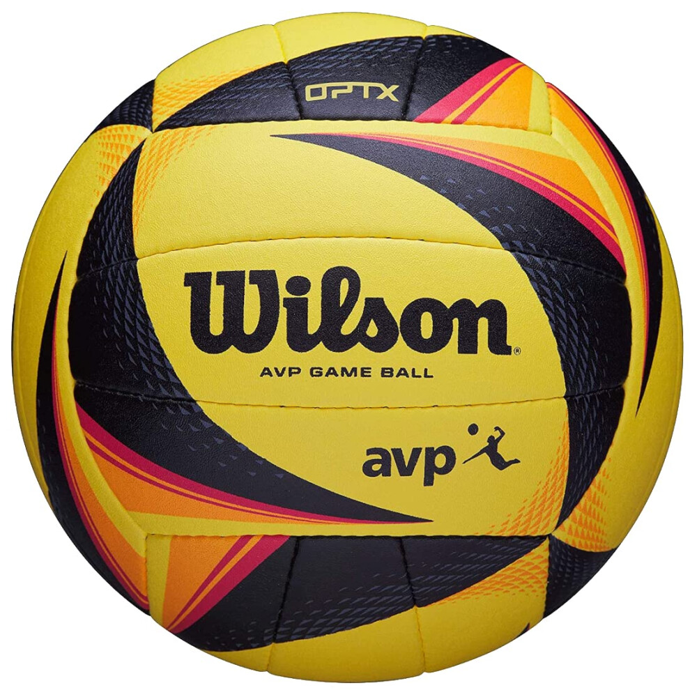 WILSON AVP OPTX game Volleyball - Official Size YellowBlack