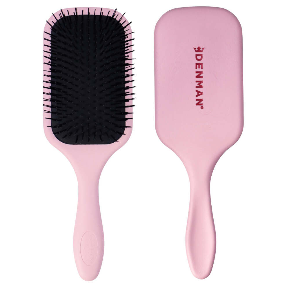 Denman Ultra Detangler Paddle Hairbrush, Best For Long Hair, Wigs And Extensions For Tug Free Detangling - Crush D90l Pink