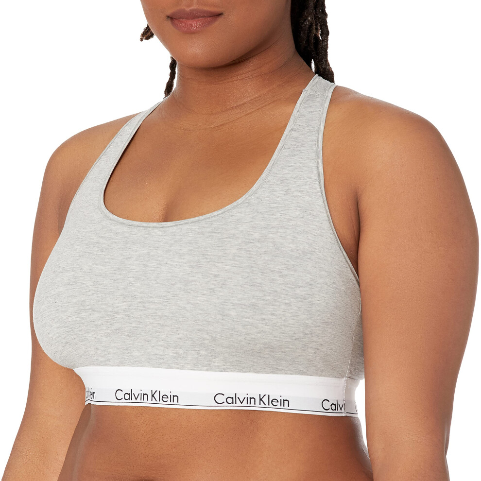 Calvin Klein Women's Modern Cotton Skinny Strap Bralette  Black Rainbo