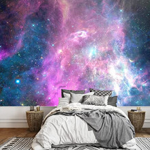 SIGNFORD Wall Mural Galaxy Removable Wallpaper Wall Sticker for Bedroom Living Room - 66x96 inches