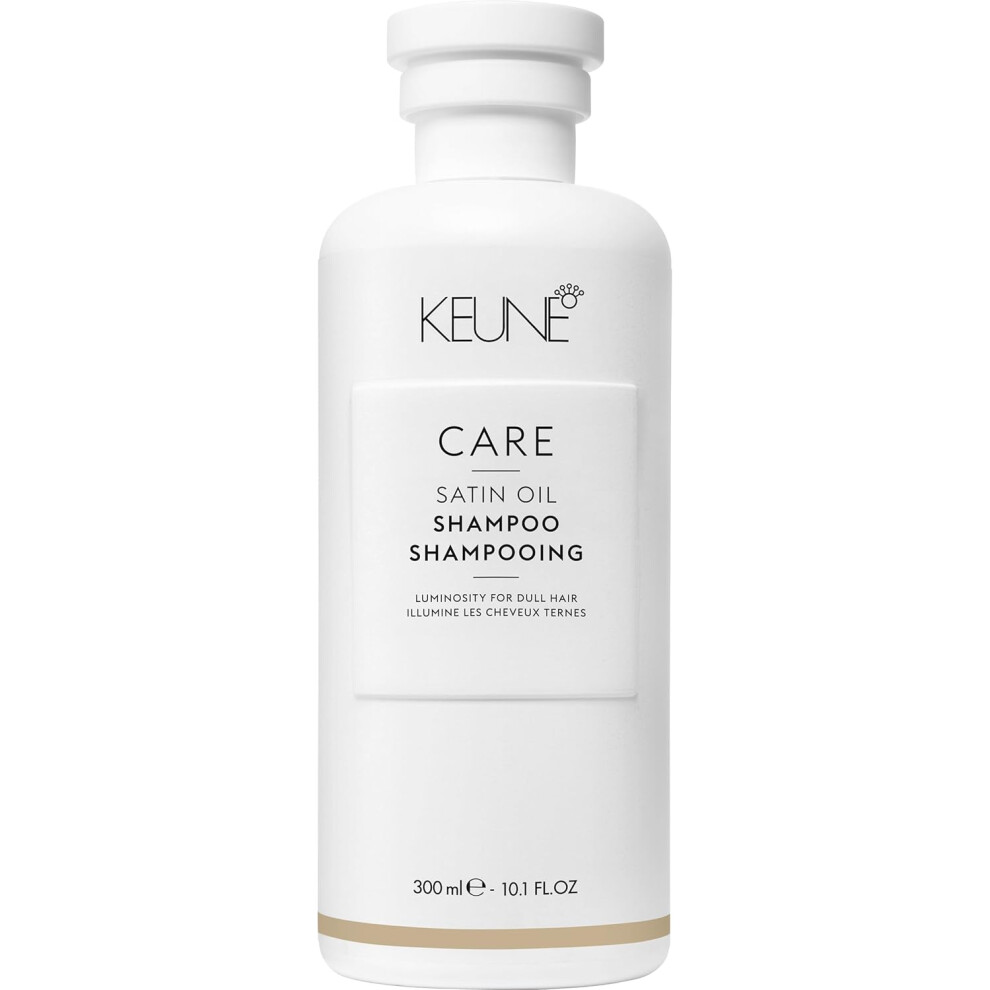 Keune Care Satin Oil Shampoo 300Ml | Hydrating & Nourishing Shampoo For Dry, Dull & Damaged Hair, Adds Shine & Softness
