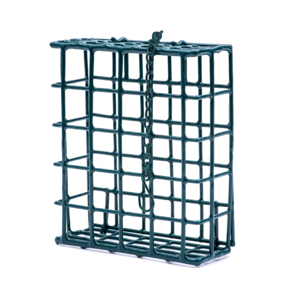 MEKKAPRO Suet Feeder with Hanging Metal Roof One Suet Capacity Bird