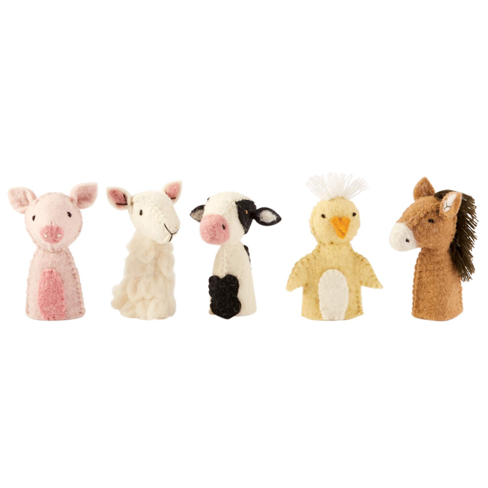 Ensemble De Marionnettes Doigts Mud Pie Barnyard Multicolores (12600084)-image