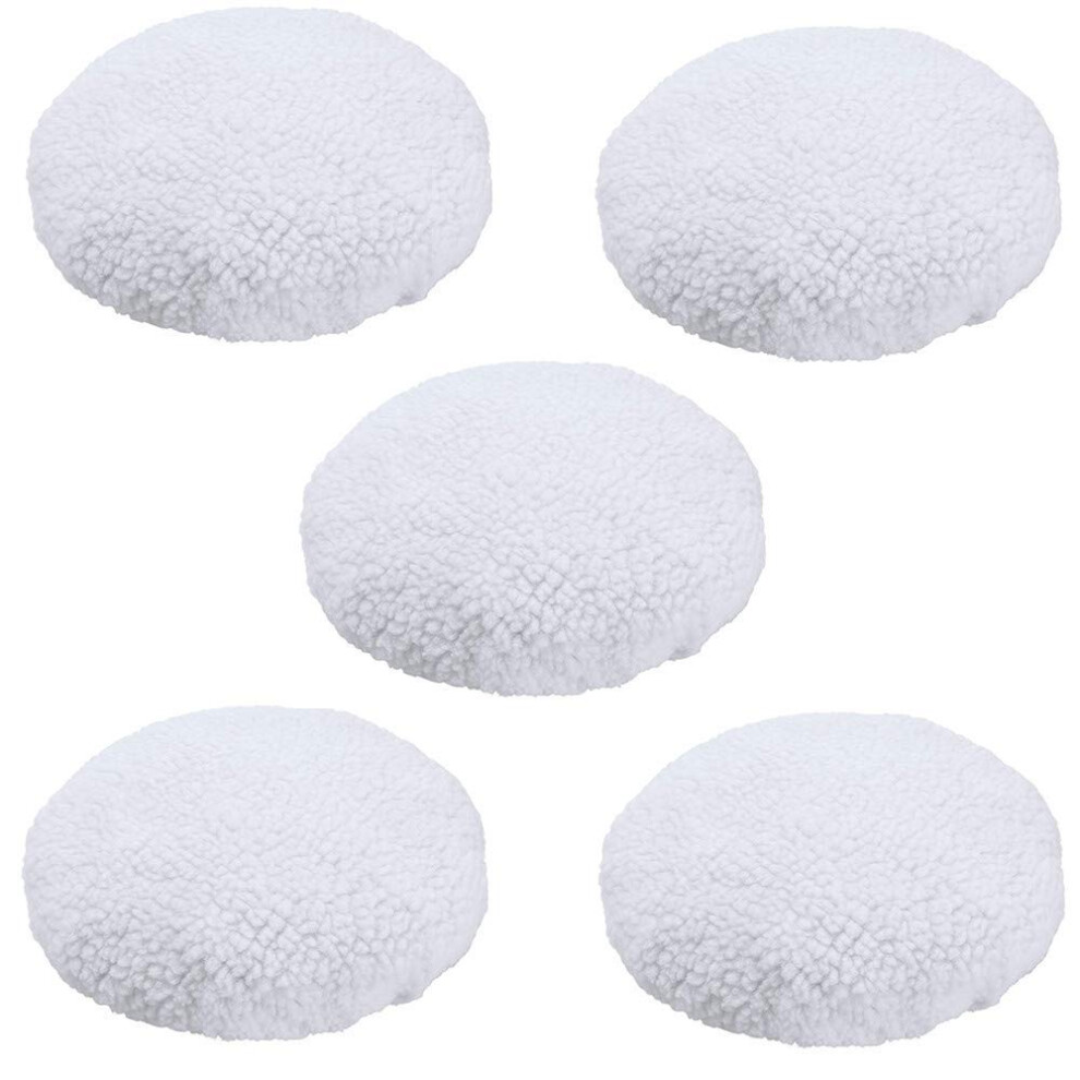 Kingbra Car Polisher Pad Bonnet (7 To 8 Inch) 5Pcs Wool Polishing Bon 674498048679