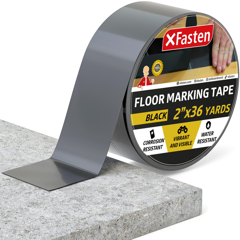 Xfasten Vinyl Floor Tape 2 Inch X 36 Yards 6 Mils Gym Floor Tape 2 Inc 720310447578