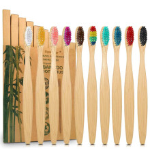 Sumshy 10 Color Soft Bristles Natural Bamboo Toothbrushes Set  Premium