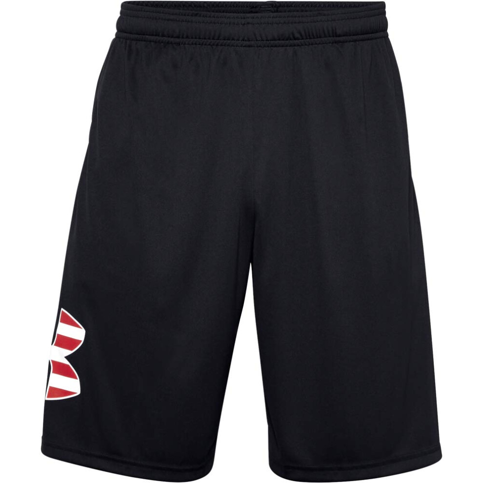 Under Armour Men's Freedom Tech Logo Shorts (001)/ Large Black
