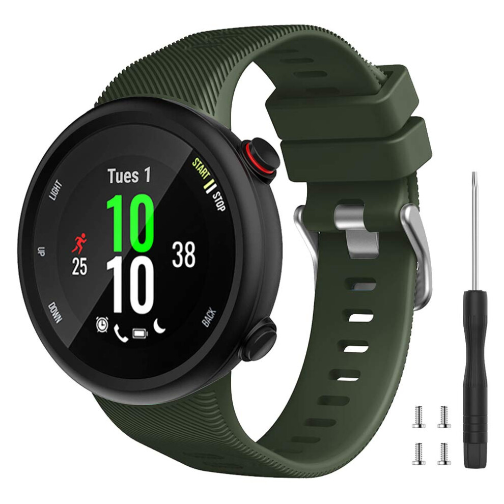 Watbro Compatible With Garmin Forerunner 45S Band Soft Silicone Sport Replacement Watch Band Fitness Strap Bracelet Wristband For Garmin F Not,Specified 769135610644