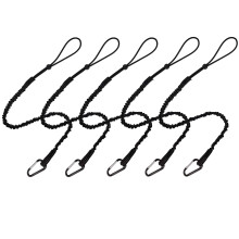 Verktygslina 5-pack s?kerhetsverktygskoppel Indragbar bungee-lina med aluminiuml?skarbin och justerbar ?gla Maximal viktgr?ns 13,6 kg / 30 lb Fal