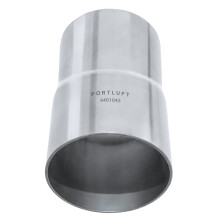 Fortluft universal dorn udst?dningsb?jningsr?r og albue rustfrit st?l (forl?ngelsesr?r 2,50 ''/63,5 mm)