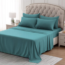 SLEEP ZONE Nanotex Super Soft Cooling Twin Lakan Set fr barn 3 delar - Lttsktta monterade Platta Lakan & rngott Set - Skrynkelfri blekningsbe