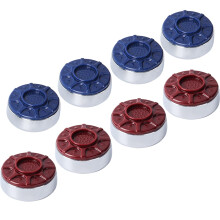 GSE 2-1/8 """" (54 mm) Pucks Shuffleboard Conjunto de 8 para acess   rios de mesa de shuffleboard (Chrome 2-1/8 """")