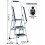 Gr8 Home 3 Step Ladder Folding Stool Steel Non Slip Foldable With Handrail 6
