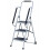 Gr8 Home 3 Step Ladder Folding Stool Steel Non Slip Foldable With Handrail 1