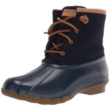 Stivali da pioggia Sperry in lana goffrata Saltwater da donna Navy 7